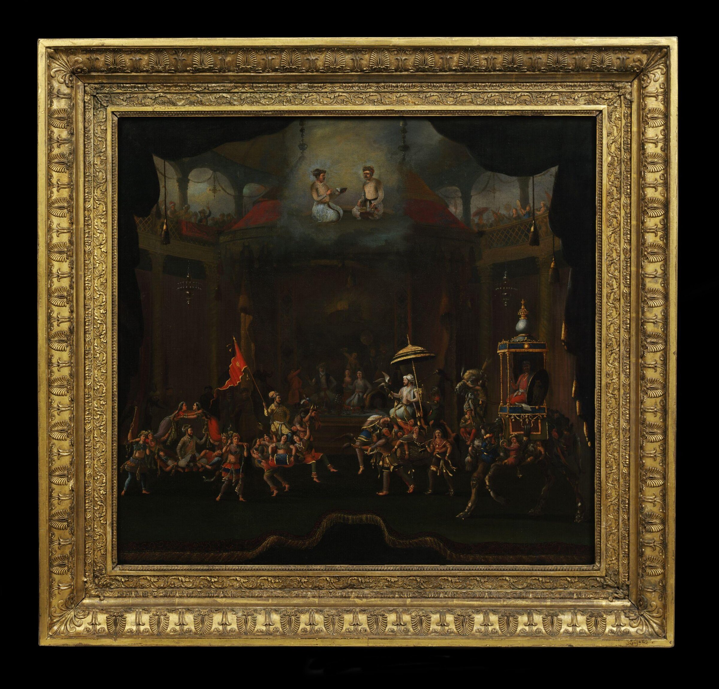Parade of the Sons of Shah Jahan on Composite Horses and Elephants, Willem Schellinks, late 17th century