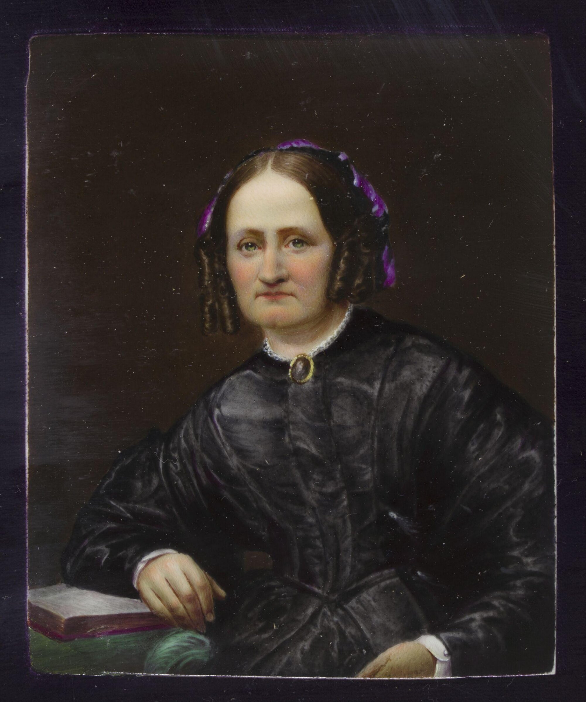 Portrait miniature of the artist's wife, John Simpson, 1860