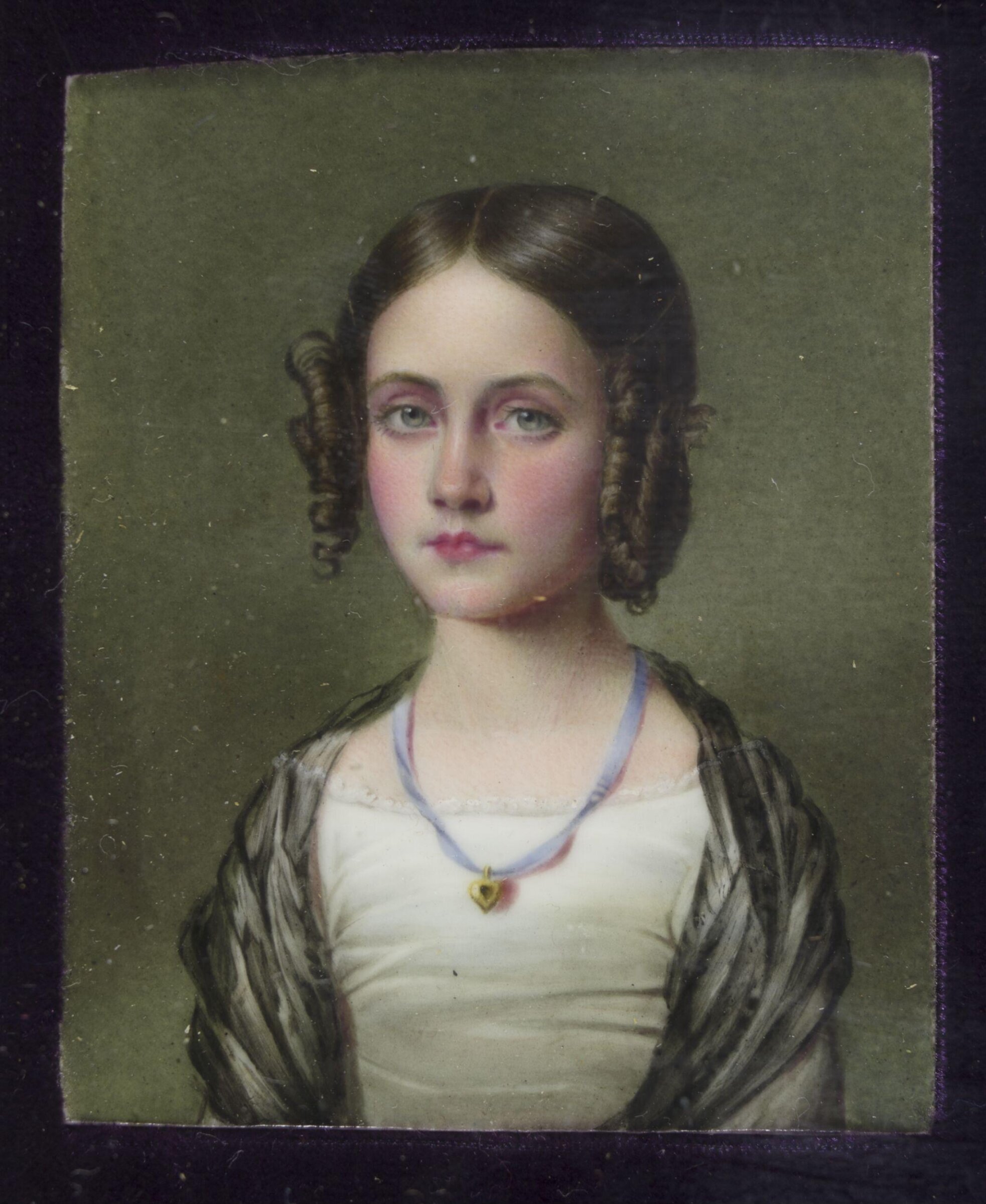 Portrait miniature of Ellen Simpson, aged 10, John Simpson, 1849
