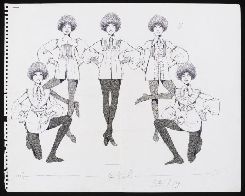 Fashion illustration by Veronica Papworth