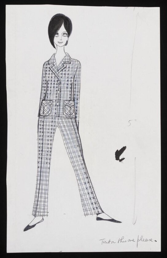 Fashion illustration by Veronica Papworth