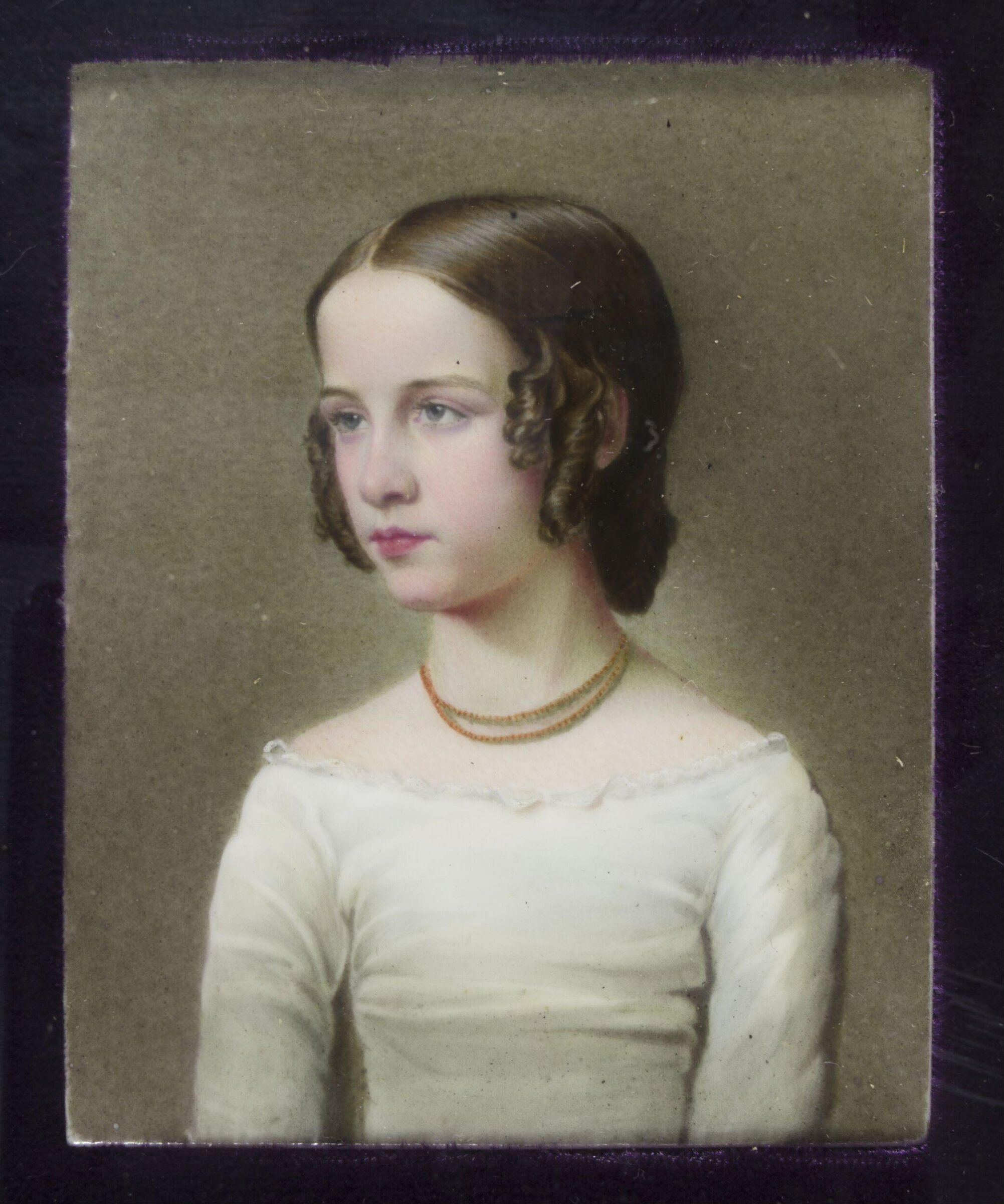 Portrait miniature of Sarah Simpson, aged 10, John Simpson, 1849