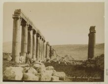 Jordan, Gerasa, View of the street from the north end (colonnades) thumbnail 1