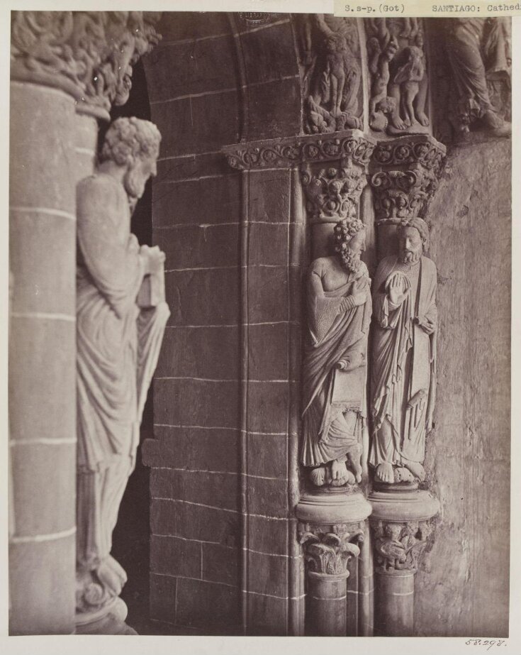 Cathedral, Santiago, Spain, Portico de la Gloria, Sculpture on South wall top image
