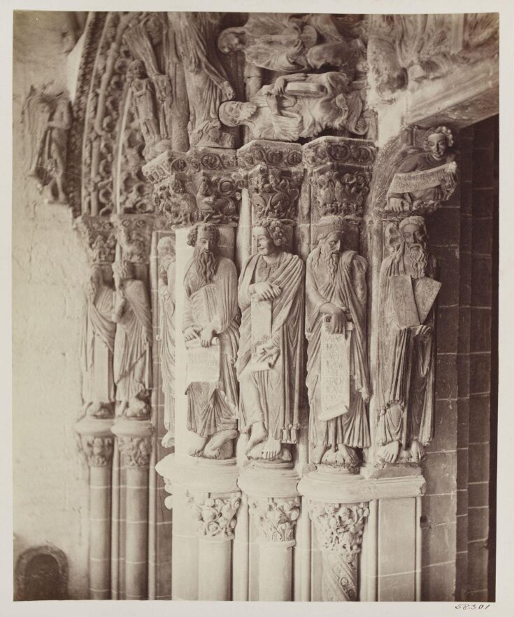 Cathedral, Santiago, Spain, Portico de la Gloria, Statues of Prophets top image