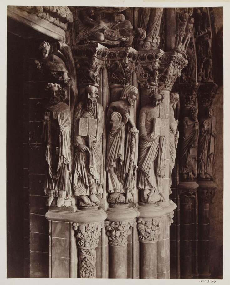 Cathedral, Santiago, Spain, Portico de la Gloria, Statues of Apostles top image