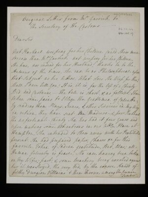 Copy of a letter from David Garrick