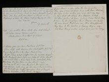 Copy of a letter from David Garrick thumbnail 1