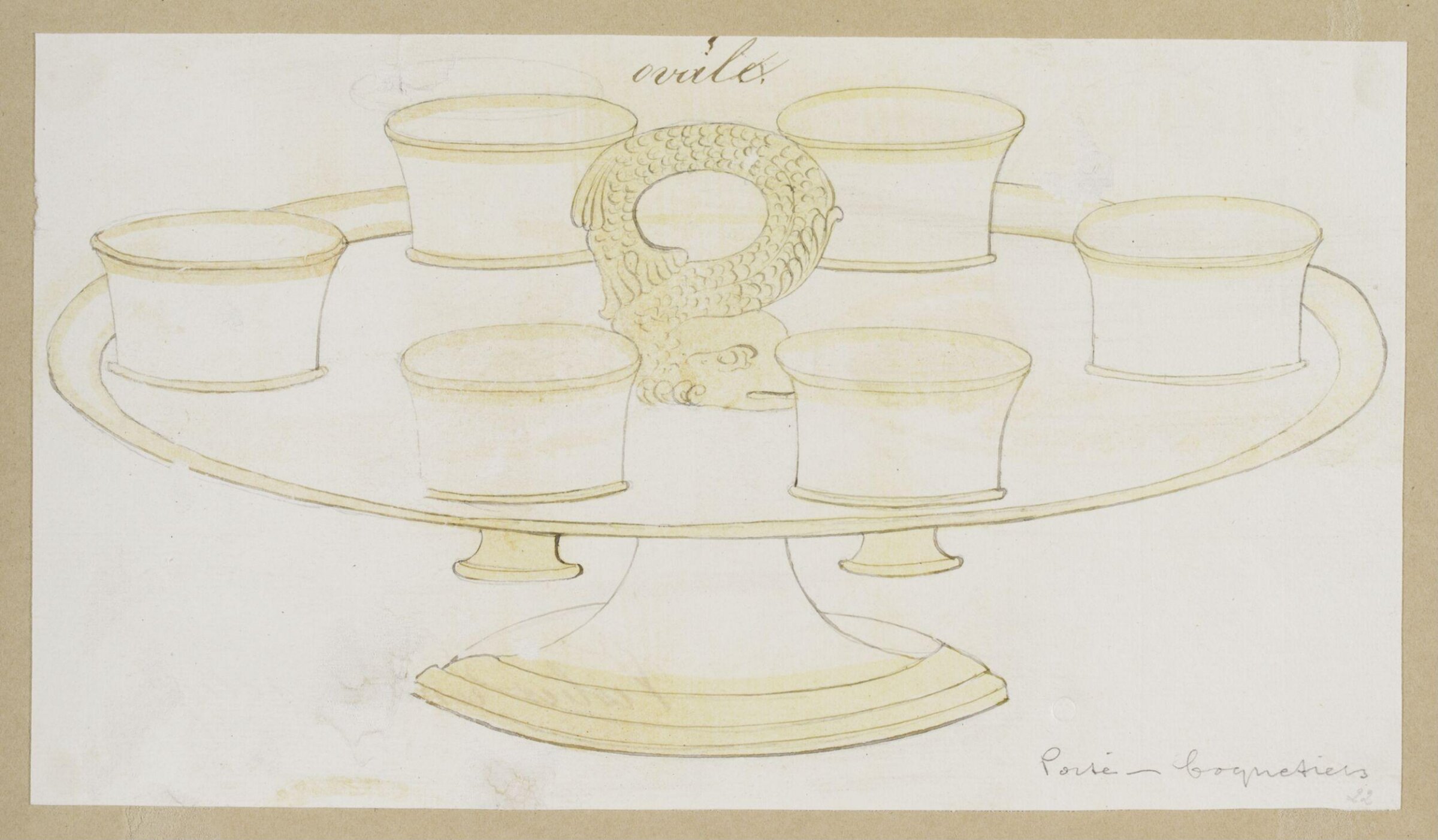 Designs for Porcelaine, Dagoty porcelain factory, circa 1800