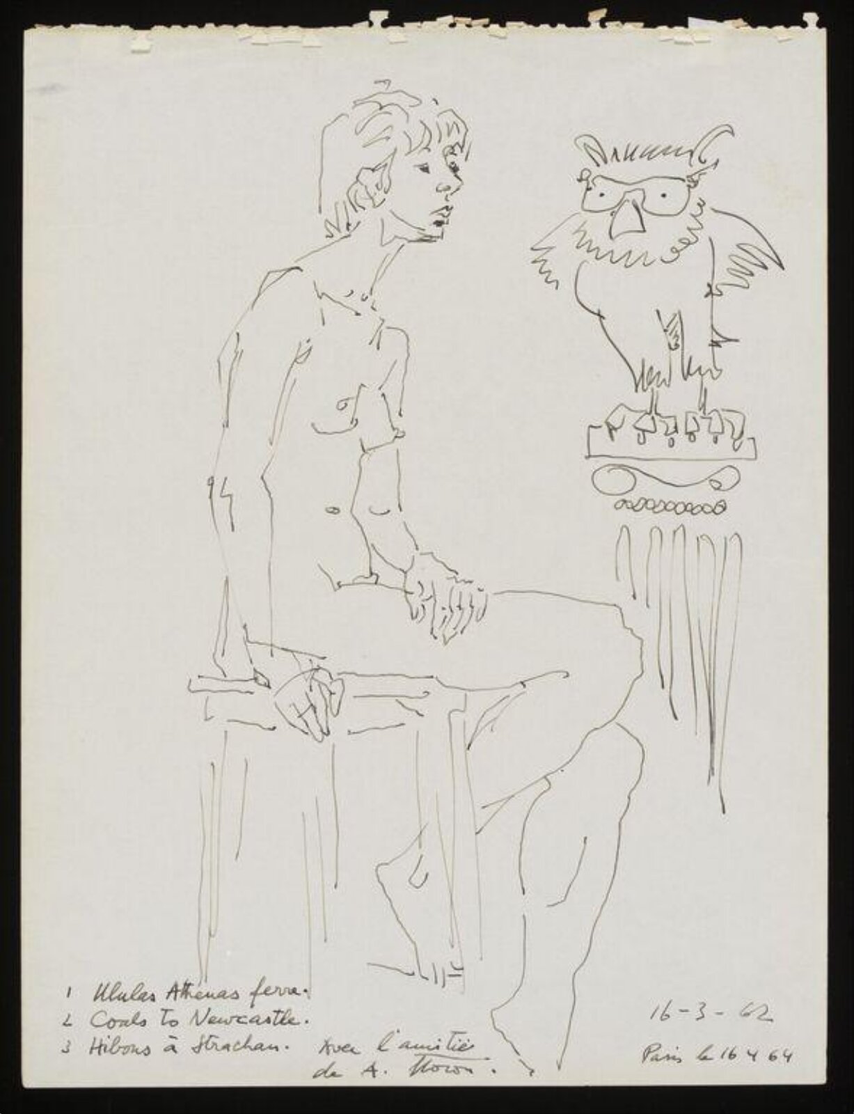 Drawing, Albert Flocon, 16/03/1962