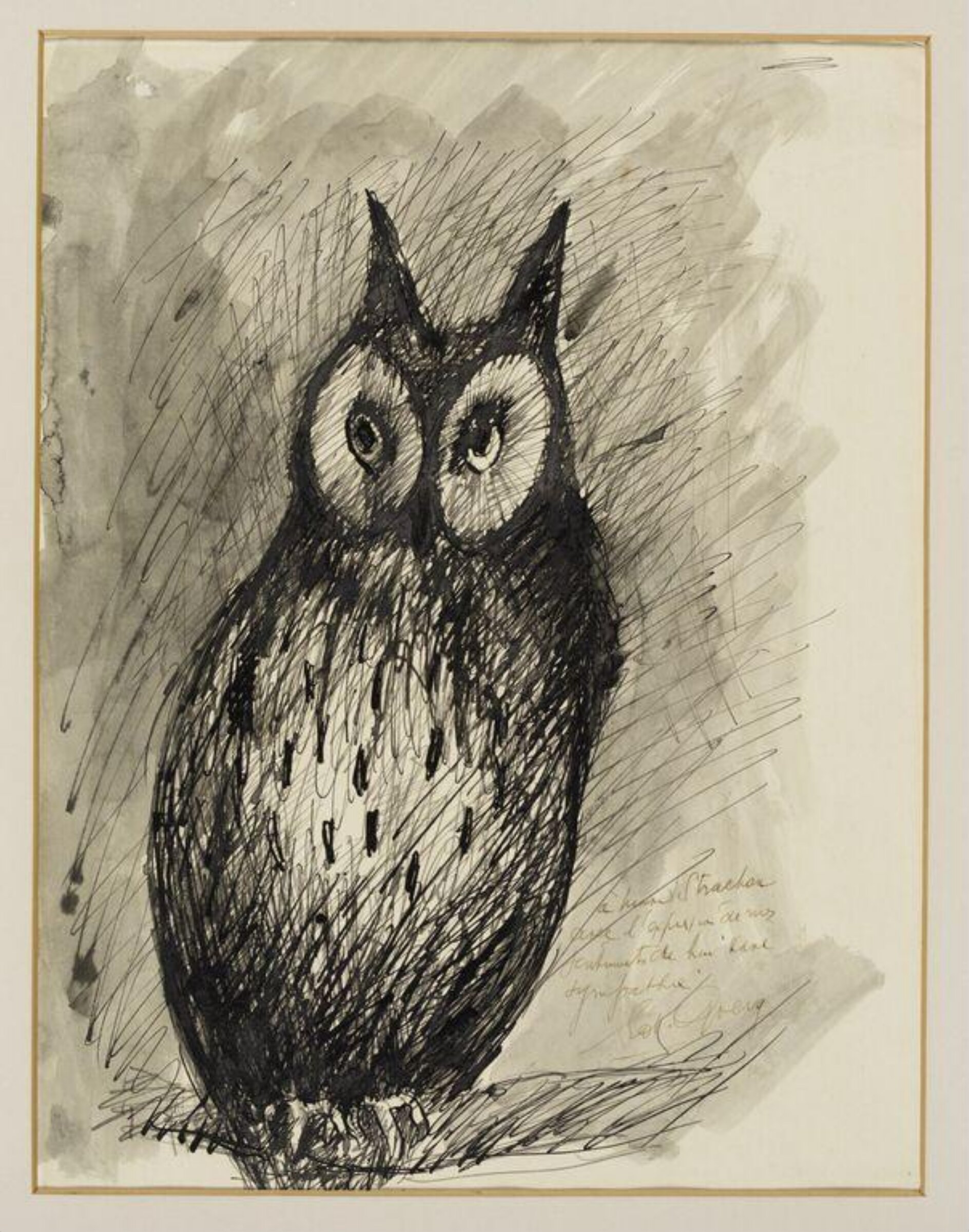 Drawing, Edouard Goerg, 20th century