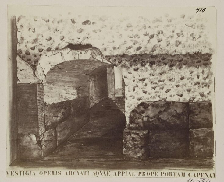 Aqueducts - Interior of the Western Tower of the Porta Capena, with the Specus of the Aqua Appia passing through it. top image