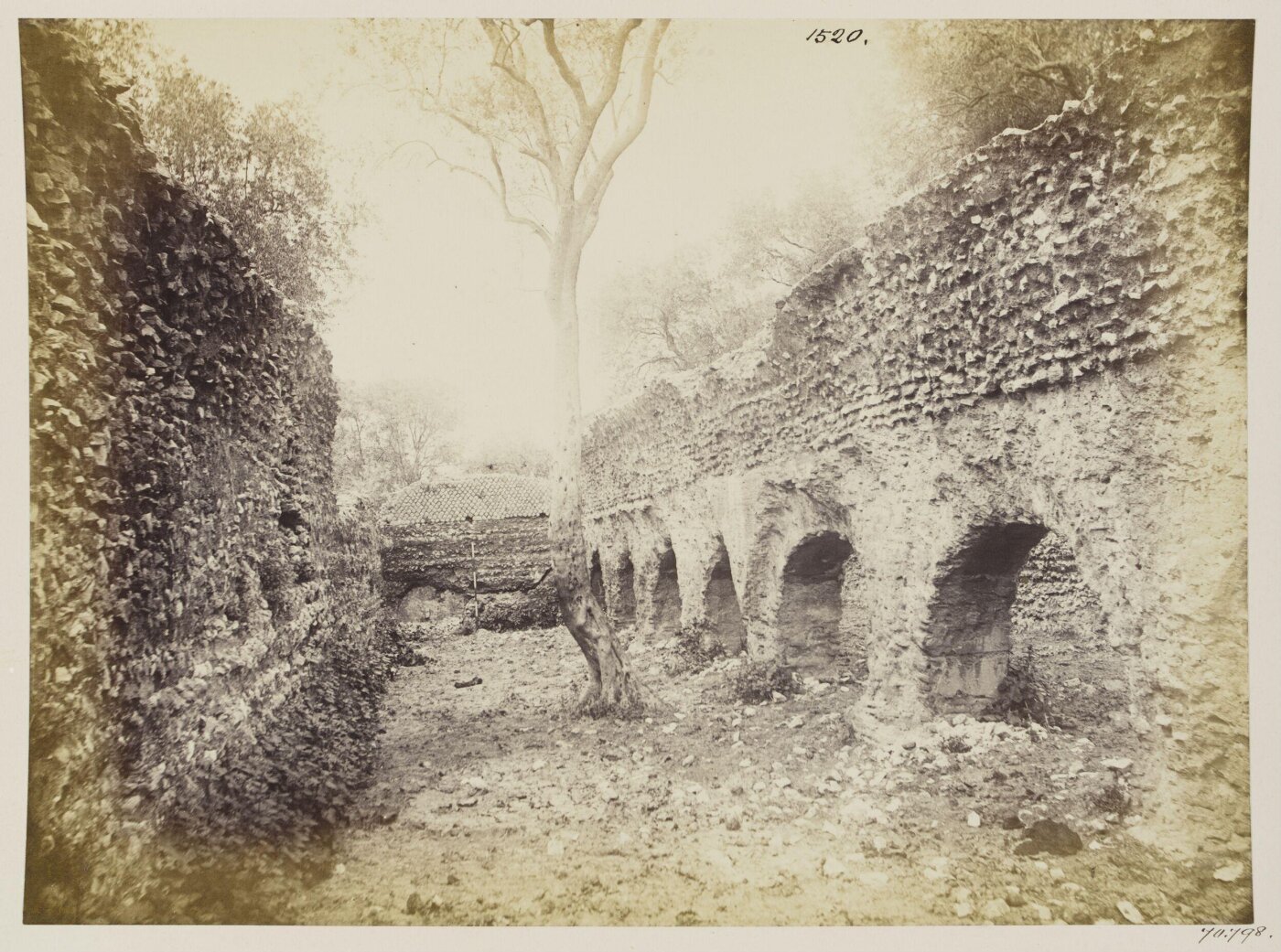 Parker, John Henry, Aqueducts - One of the Chambers of the Castellum Aquae of the Marciae, B.C. 145, in the Via di Carciano, at Tivoli, on the side of the hill.