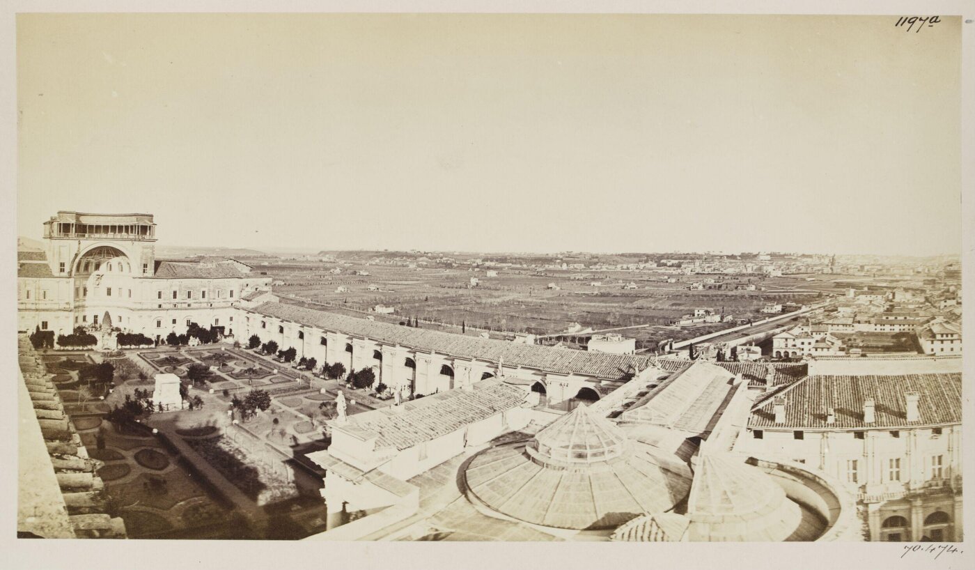 Parker, John Henry, General View - The Vatican Palace with Rome in the distance, from the old Observatory, the highest part of the Vatican, now the apartment of Padre Theiner.