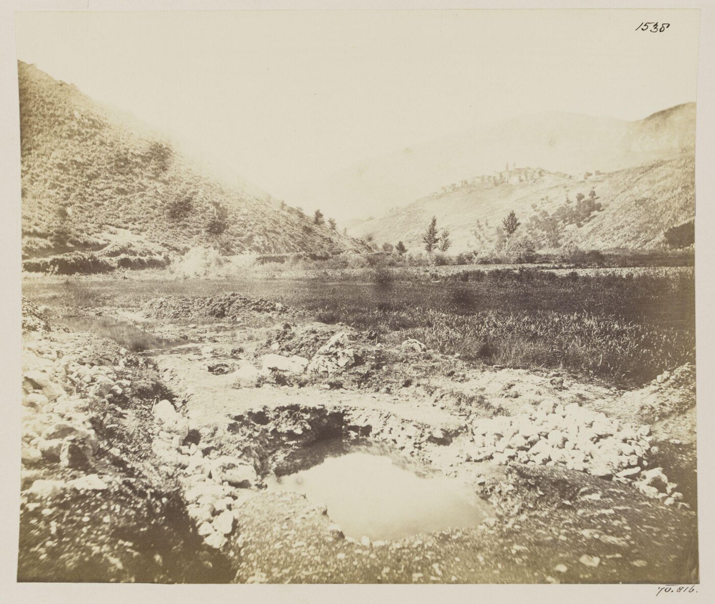 Parker, John Henry, Aqueducts - Below Subiaco, Part of the Lake called Aqua Serena, one of the Sources of the Aqua Marcia, B.C. 145, with the Specus or Conduit.