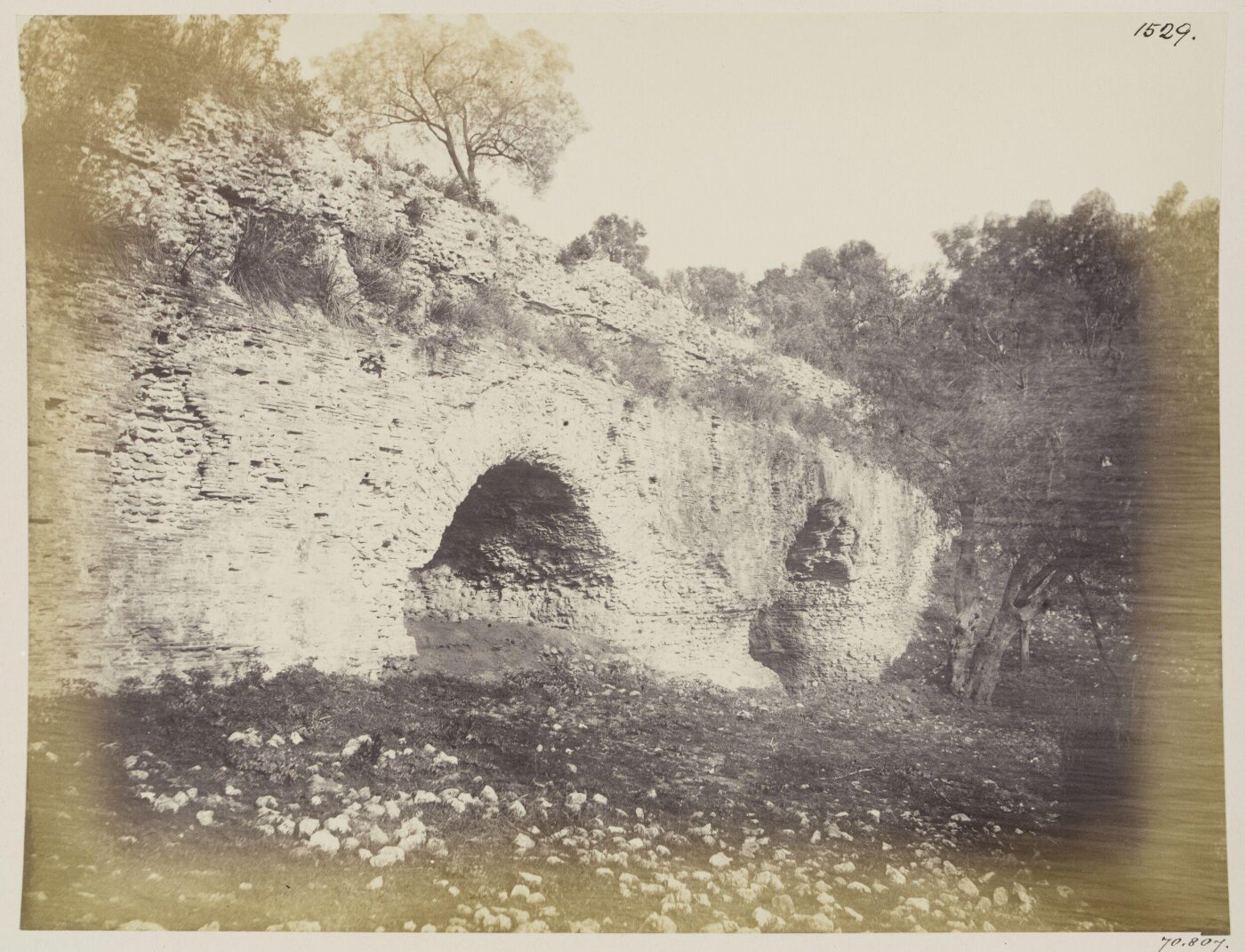 Parker, John Henry, Aqueducts - Tivoli, Anio Novus, A.D. 50, Bridge or Arches across a small valley called the Archinelli, above the road to Carciano on the left.