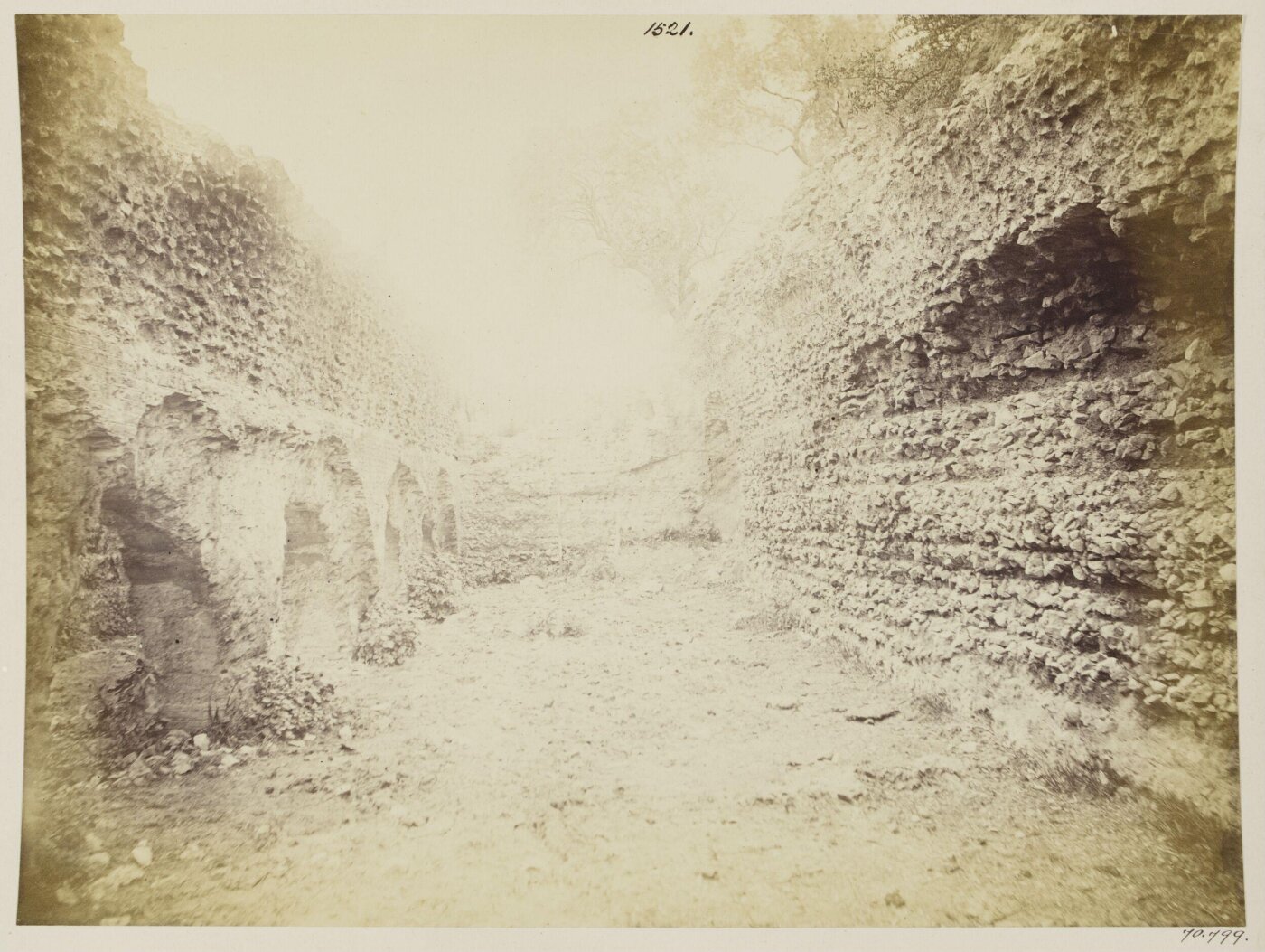 Parker, John Henry, Aqueducts - Another chamber of the Castellum Aquae Marciae, B.C. 145, in the Via di Carciano at Tivoli.