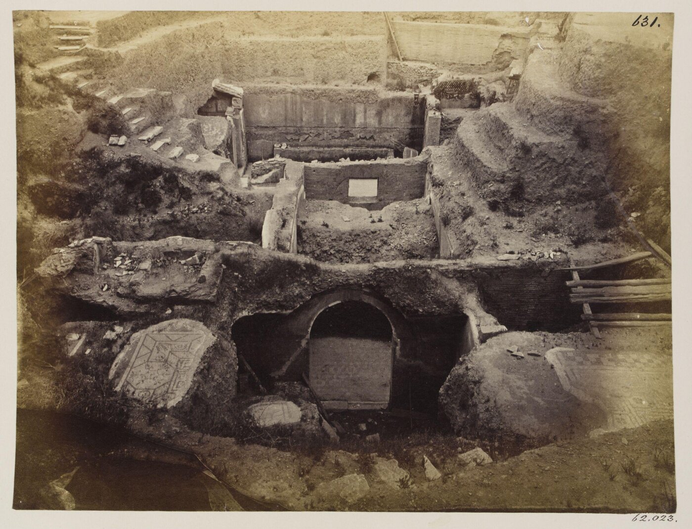 Parker, John Henry, Excavations, 1867 - Private House of the Emperor Hadrian (?) or Villa of Asinius Pollio (?), near the Thermae of Caracalla, in the Vigna Guidi.
