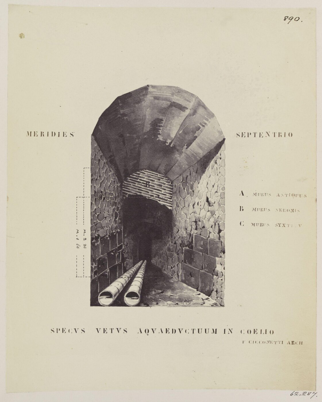 Parker, John Henry, Aqueducts - Old Specus for the Aqueducts in the Coelian.