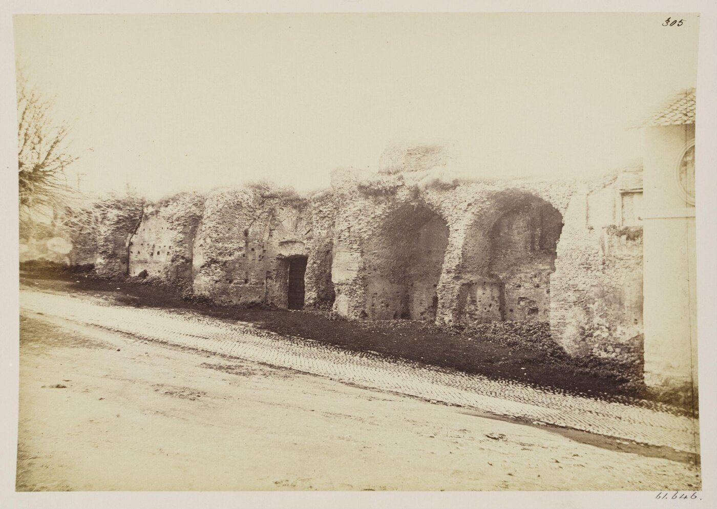 Parker, John Henry, Aqueduct IX. - The branch of the Anio Novus by the side of the Scauri, on the Caelian, opposite the Church of SS. John and Paul.