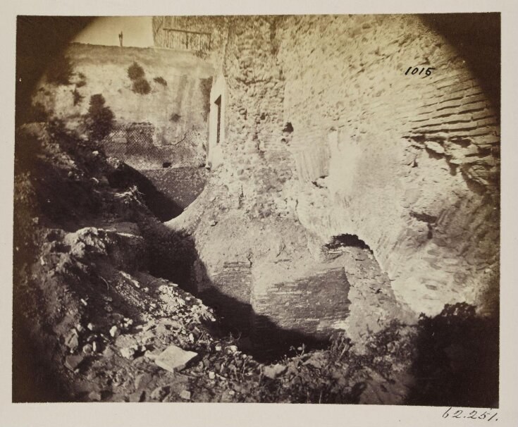 Excavations, 1868 - Camenae (?) under the Caelian, west of the Villa Mattei. Chambers of the time of Nero (?) and of Sylla (?). top image