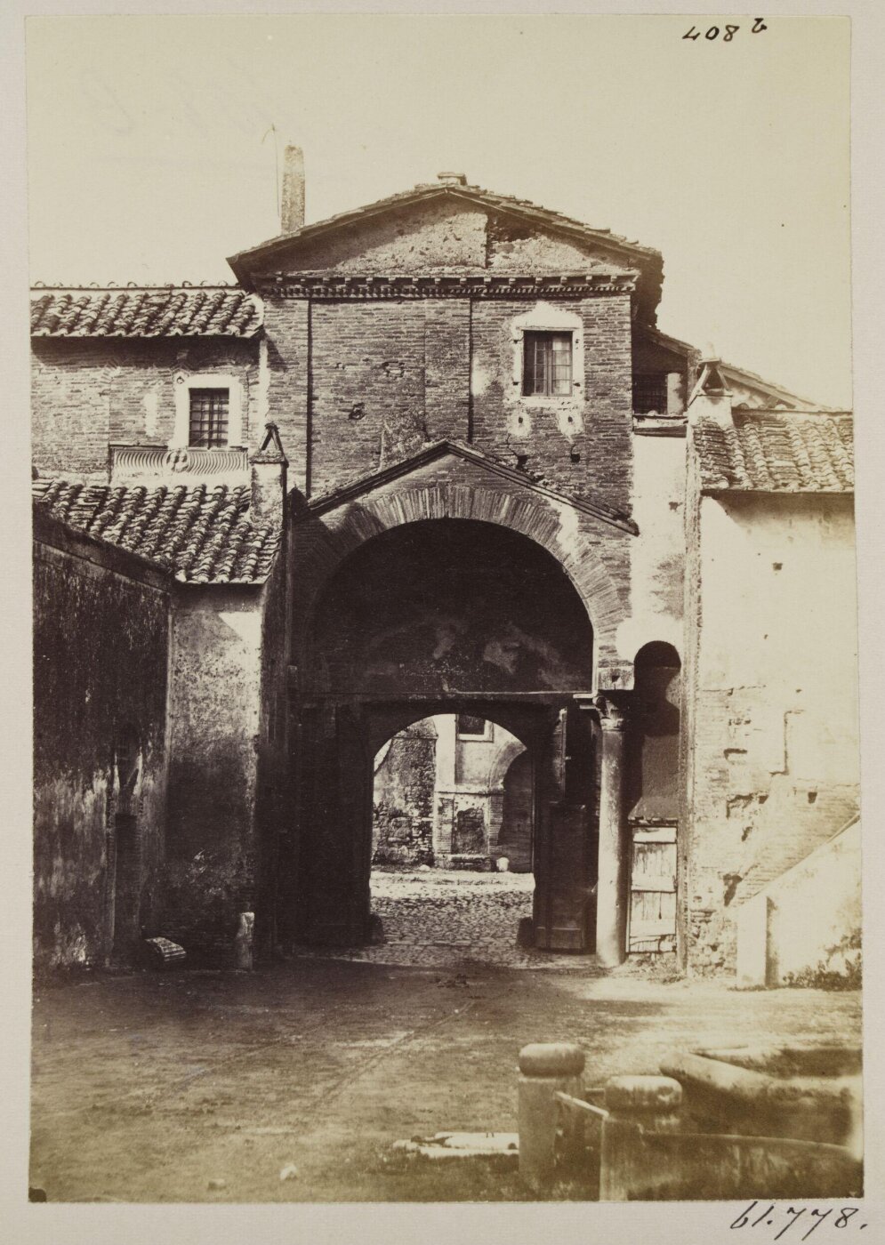 Parker, John Henry, Church of S. Cosimato in Trastevere - Porch of the Monastery, c. A.D. 1200.