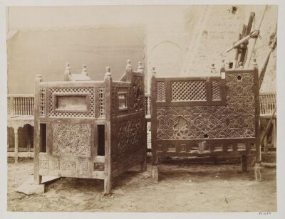Two lecterns (kursi) from the mosque of Mamluk Amir Qijmas al-Ishaqi, Museum of Islamic Art, Cairo