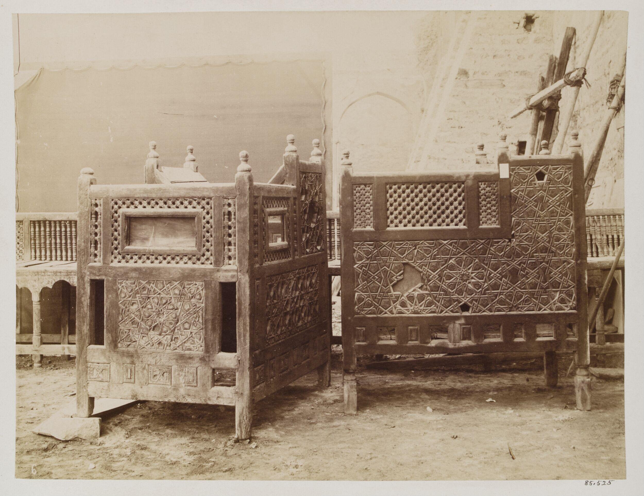 Two lecterns (kursi) from the mosque of Mamluk Amir Qijmas al-Ishaqi, Museum of Islamic Art, Cairo