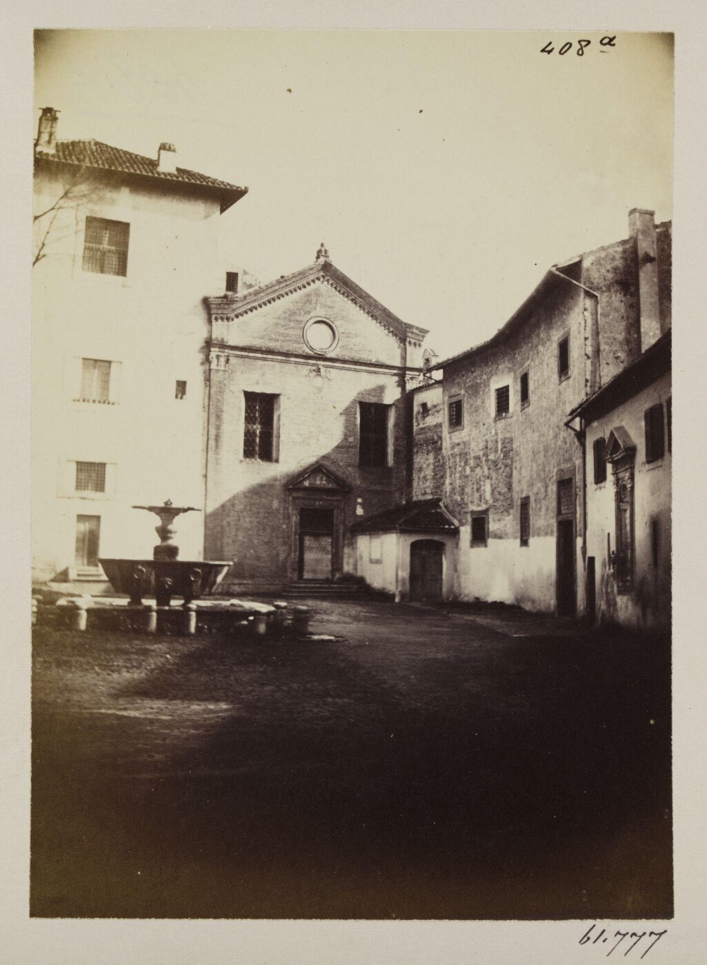 Parker, John Henry, Church of S. Cosimato in Trastevere - Facade, c. A.D. 1500.