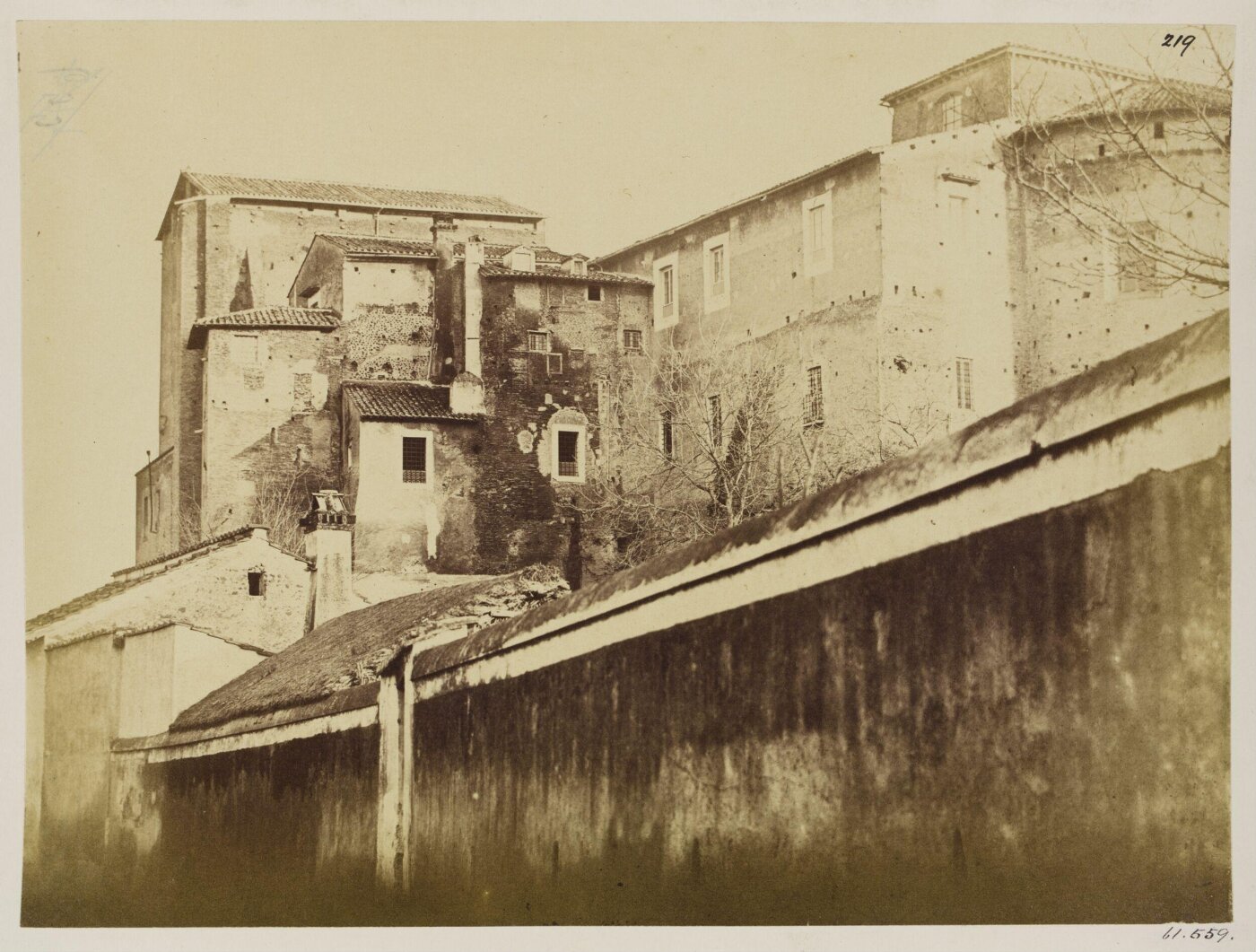 Parker, John Henry, Medieval Rome - Quattro Santi Coronati, A.D. 626. View of Part of the Church and Convent, with additions.