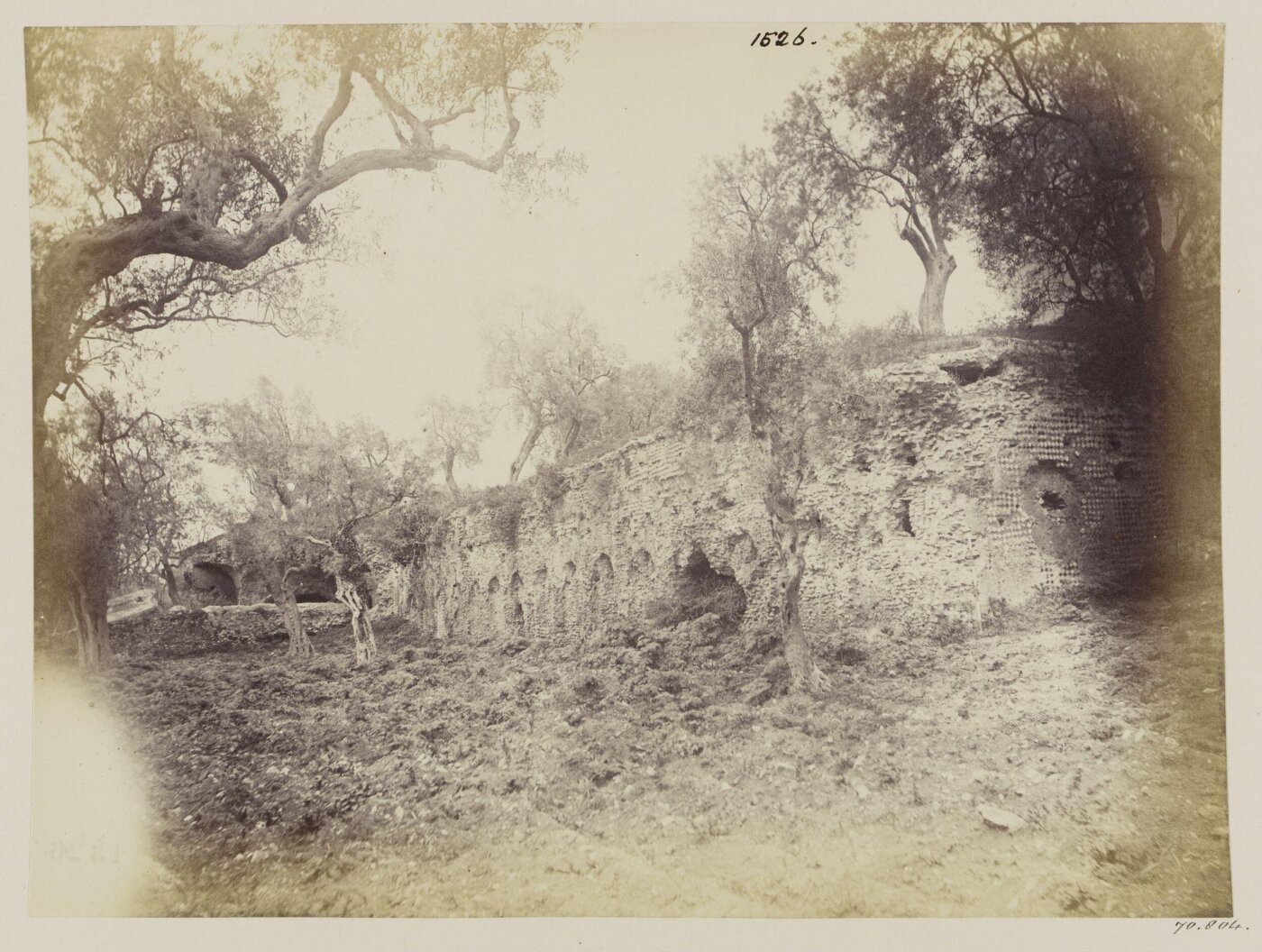 Parker, John Henry, Aqueducts - Tivoli, Aqua Marcia, a Castellum or Reservoir rebuilt by Trajan, on the Via di Carciano.