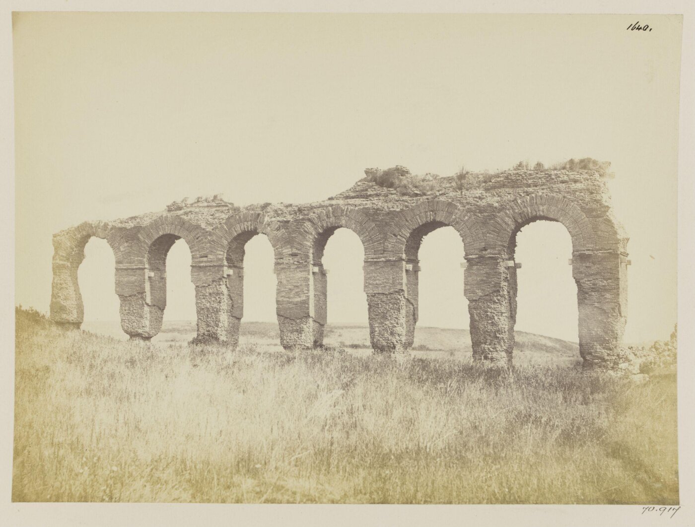 Parker, John Henry, Aqueducts - Arcade of the Aqua Hadriana, A. D. 120, in the valley near the Cento Celle.