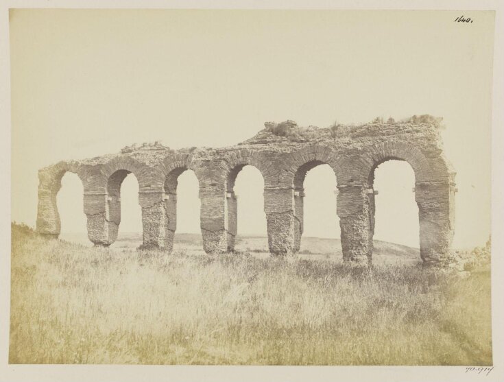 Aqueducts - Arcade of the Aqua Hadriana, A. D. 120, in the valley near the Cento Celle. top image