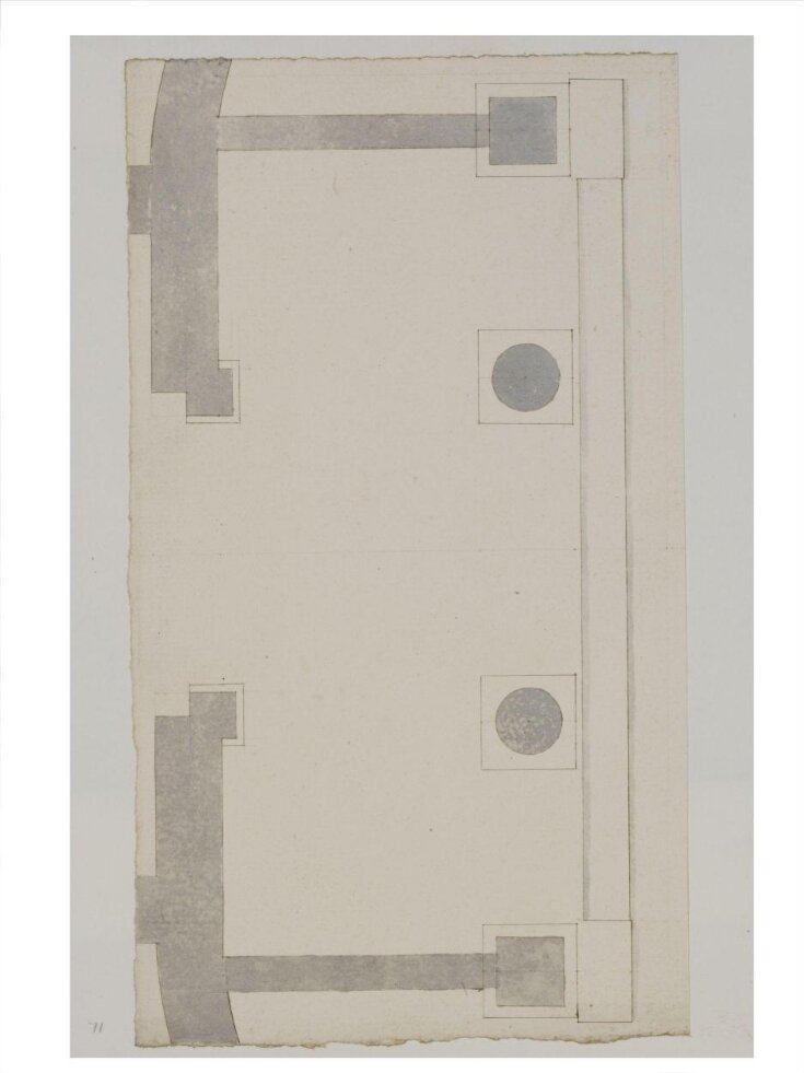 Plan of a portico for an unidentified project top image