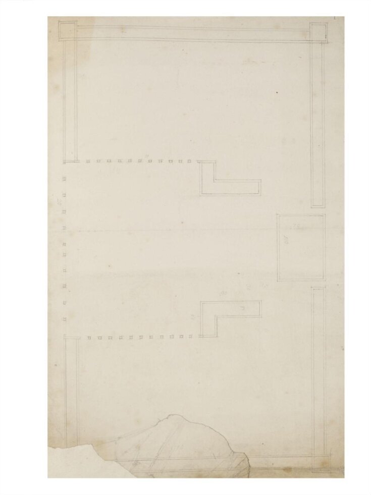 Outline plan of a large rectangular house for an unidentified project top image