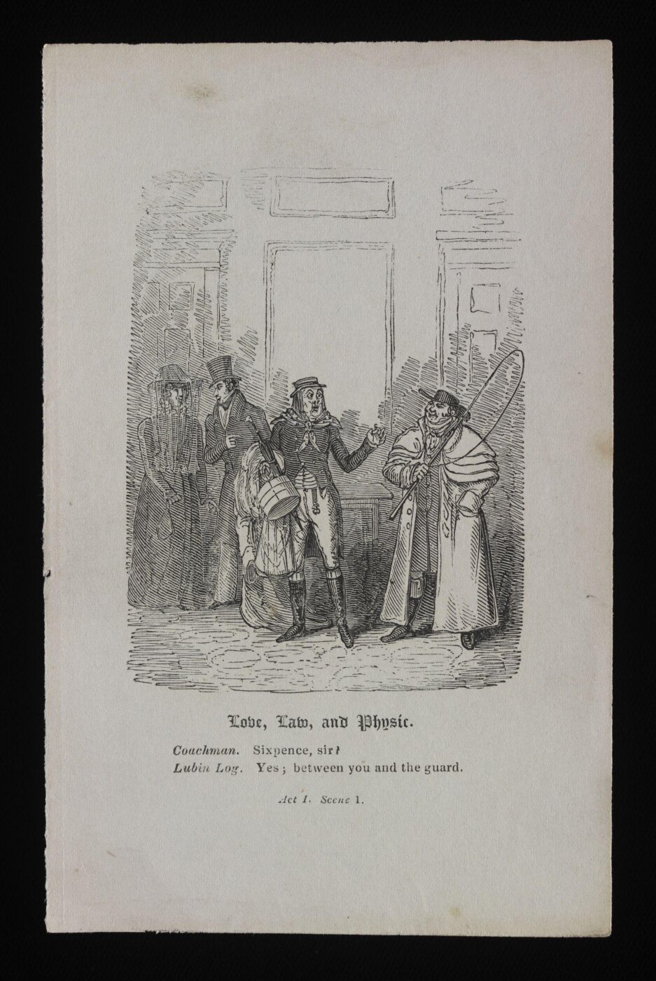 Unknown, John Liston as Lubin Log with the Coachman in Love, Law, and Physic