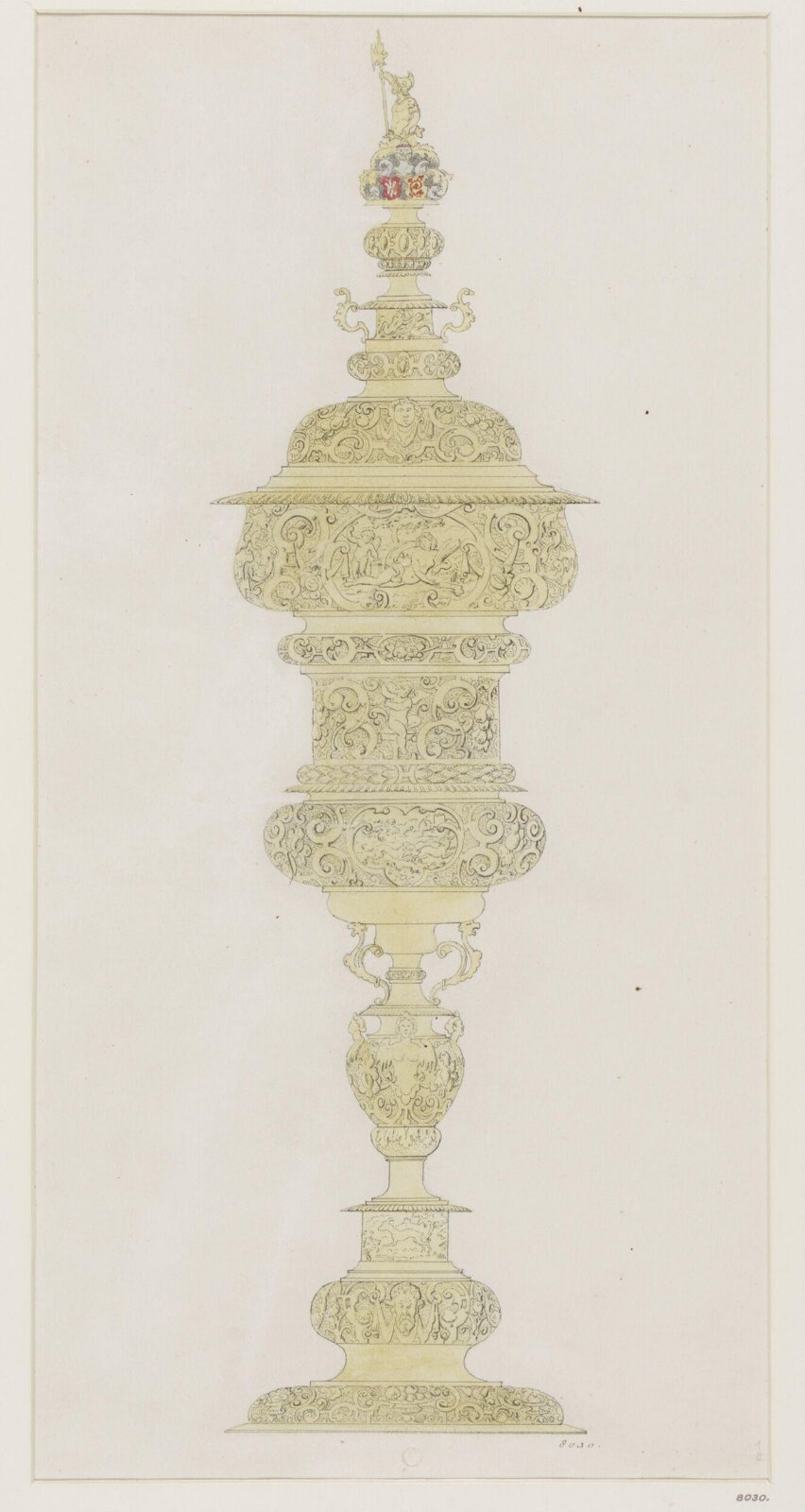 Drawing, Ludwig Wilhelm Heinrich Gruner, c. mid 19th century