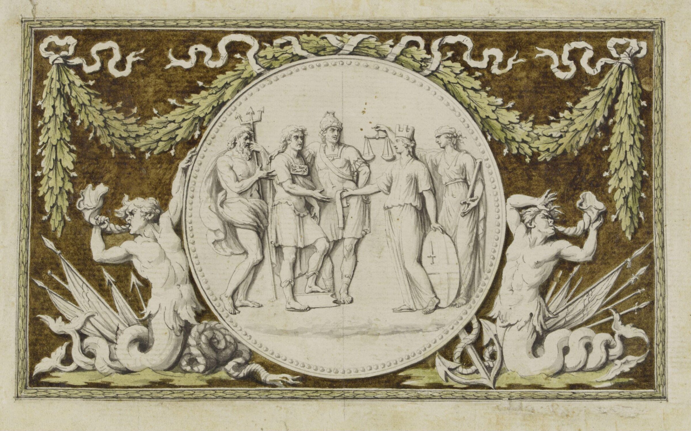 Drawing, John the younger Bacon, 1779
