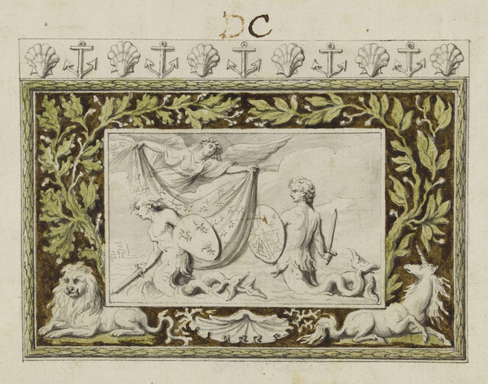 Drawing, John the younger Bacon, 1779
