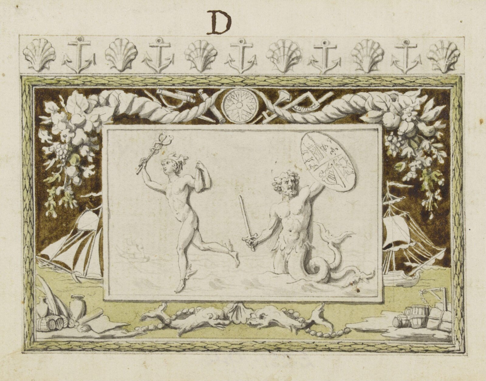 Drawing, John the younger Bacon, 1779