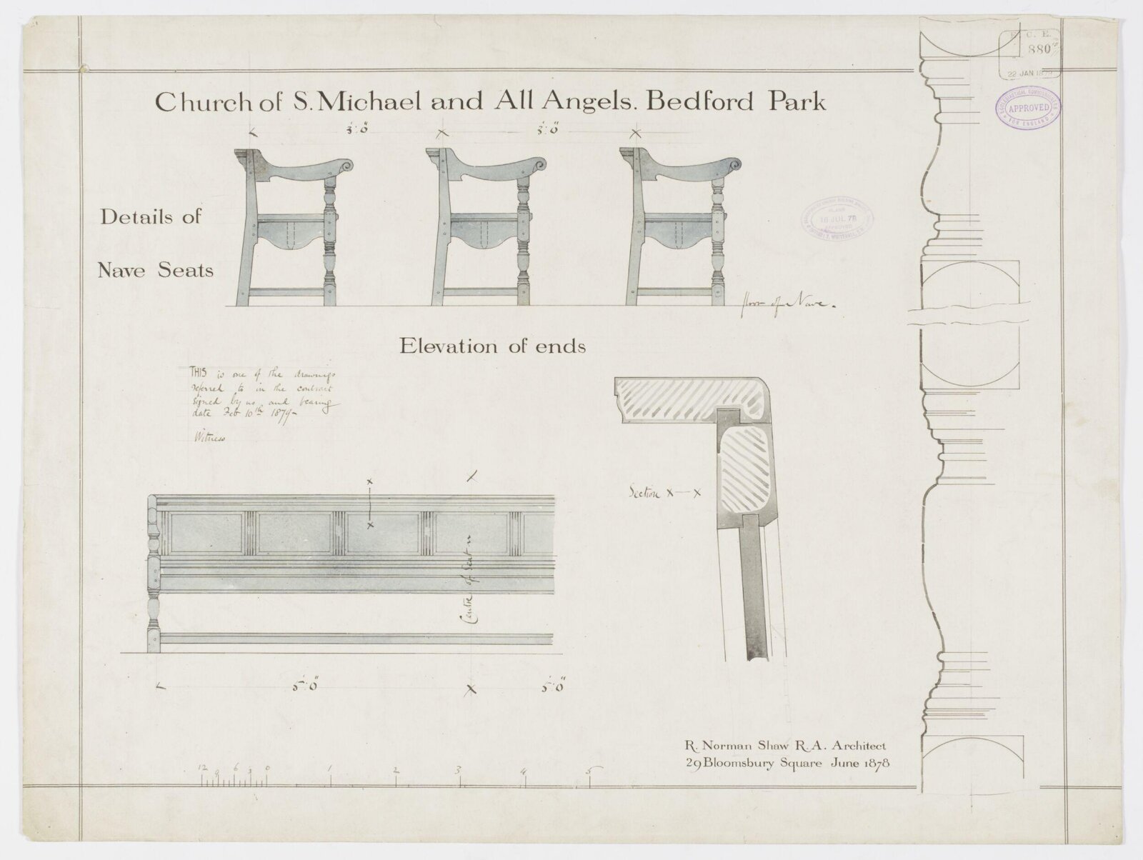 Drawing, Richard Norman Shaw