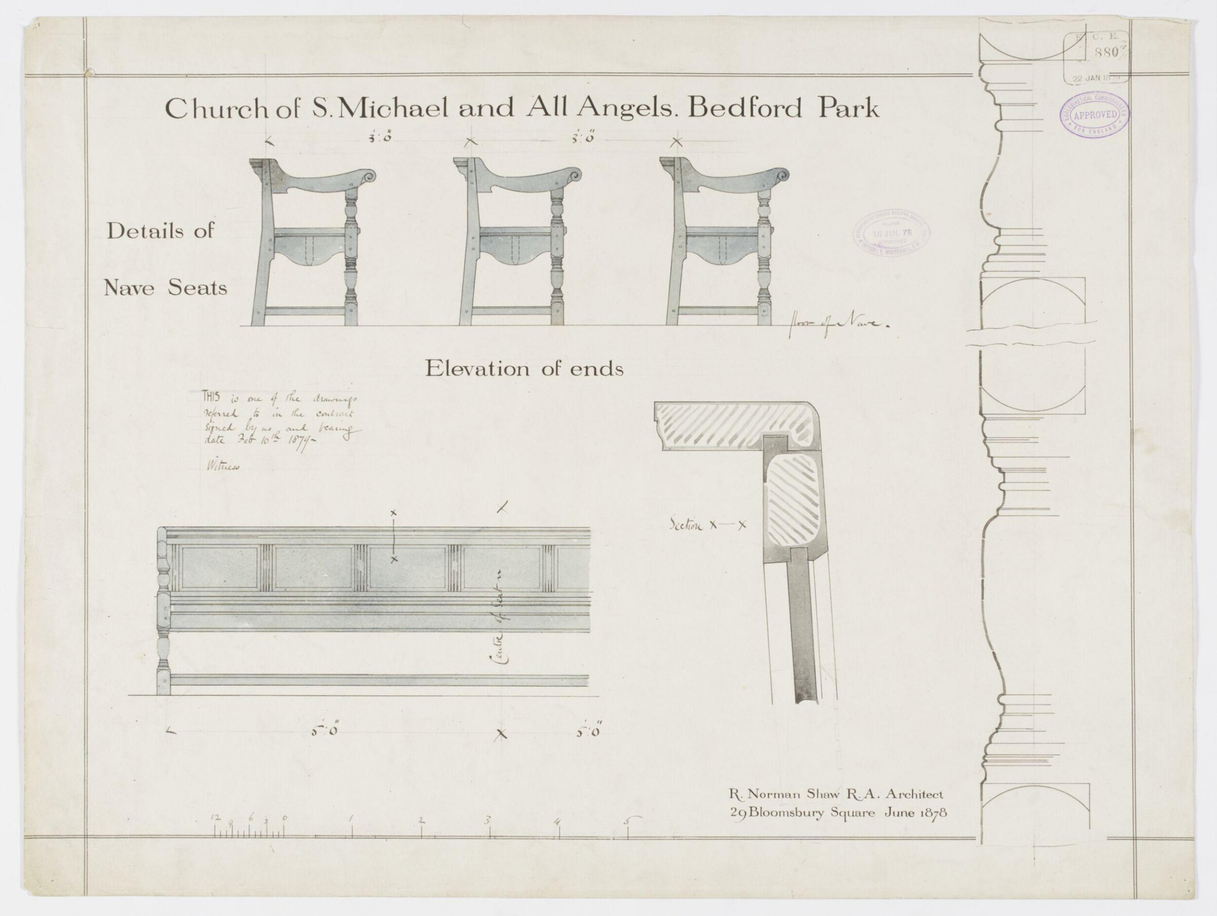 Drawing, Richard Norman Shaw