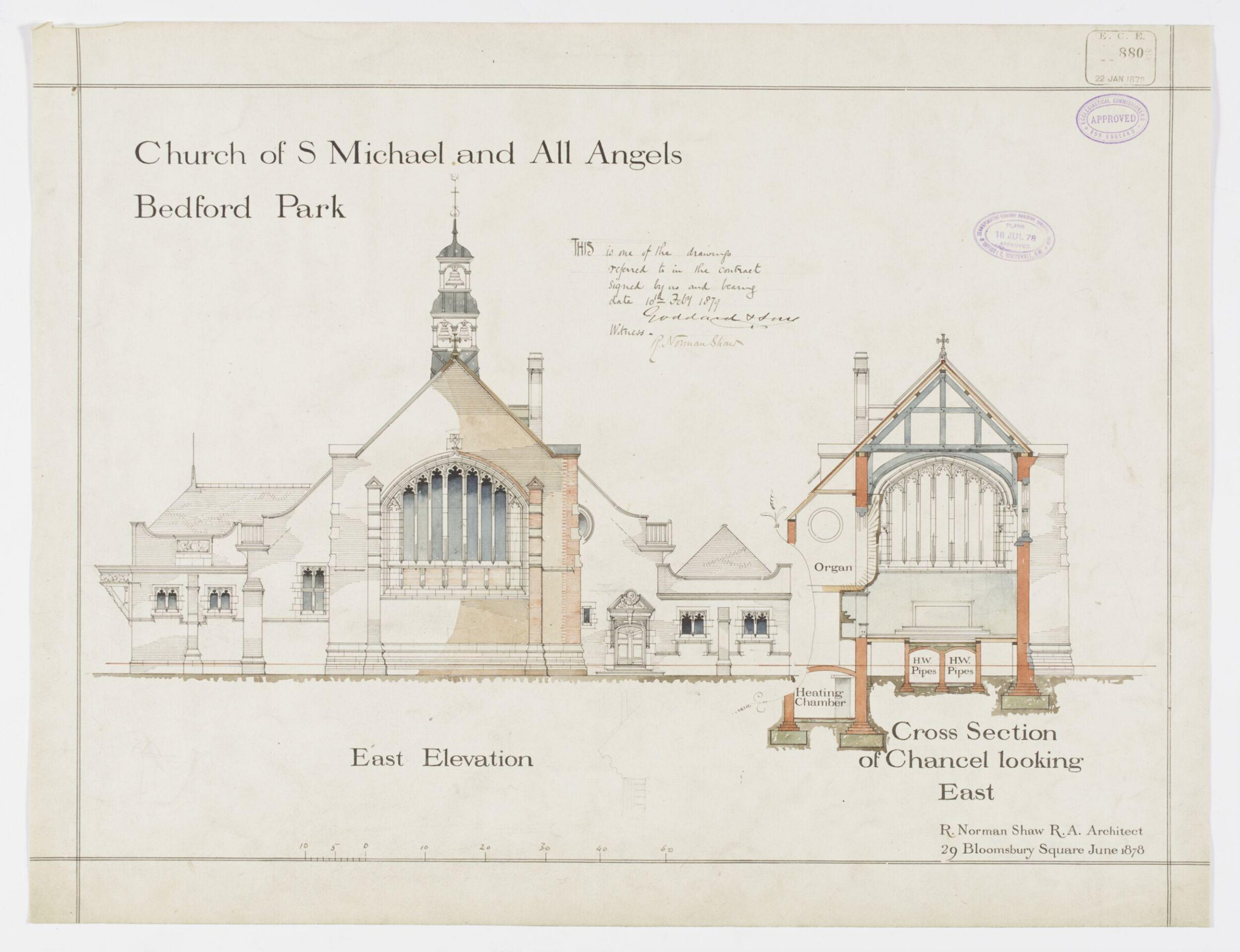 Drawing, Richard Norman Shaw