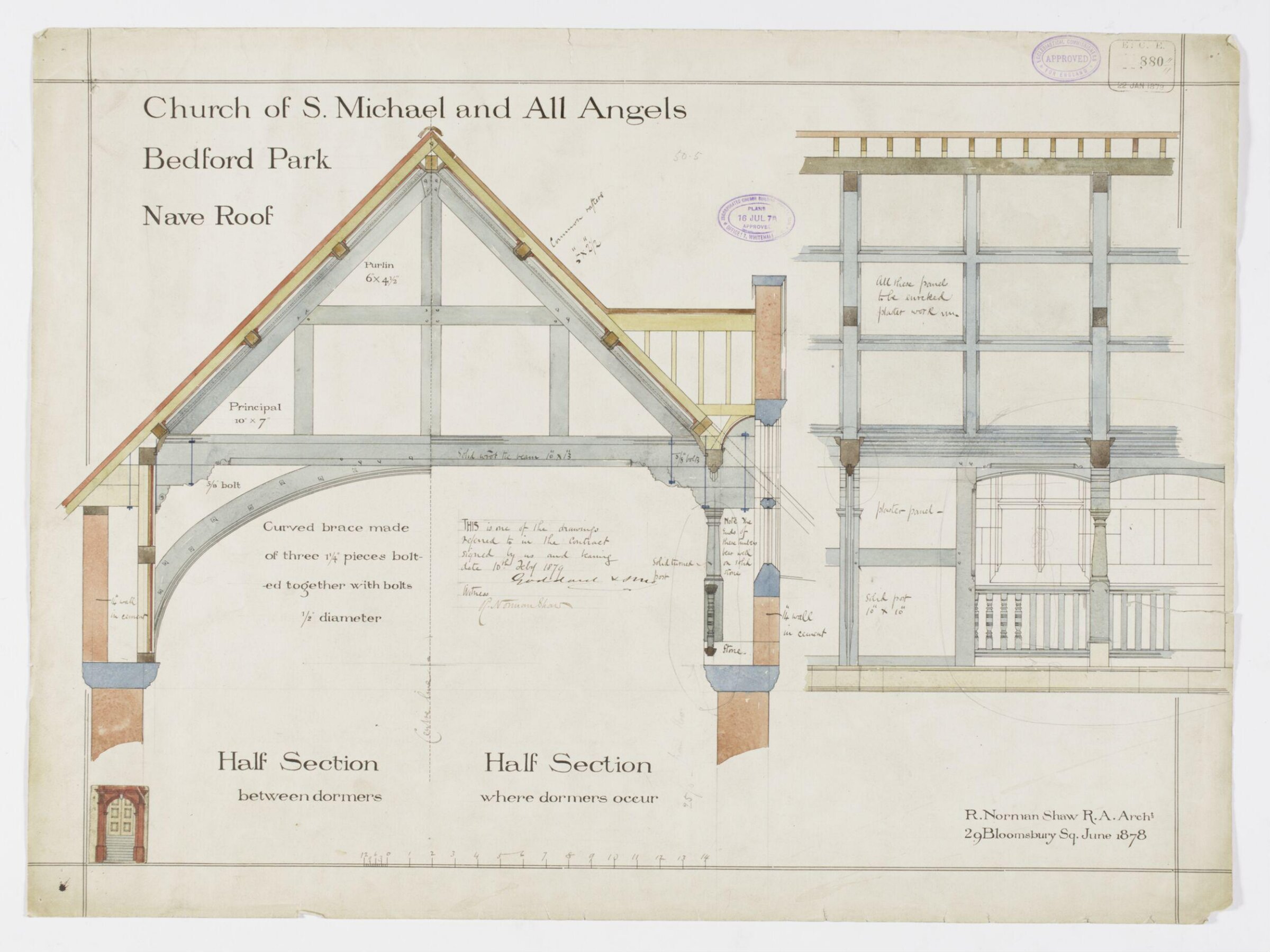 Drawing, Richard Norman Shaw