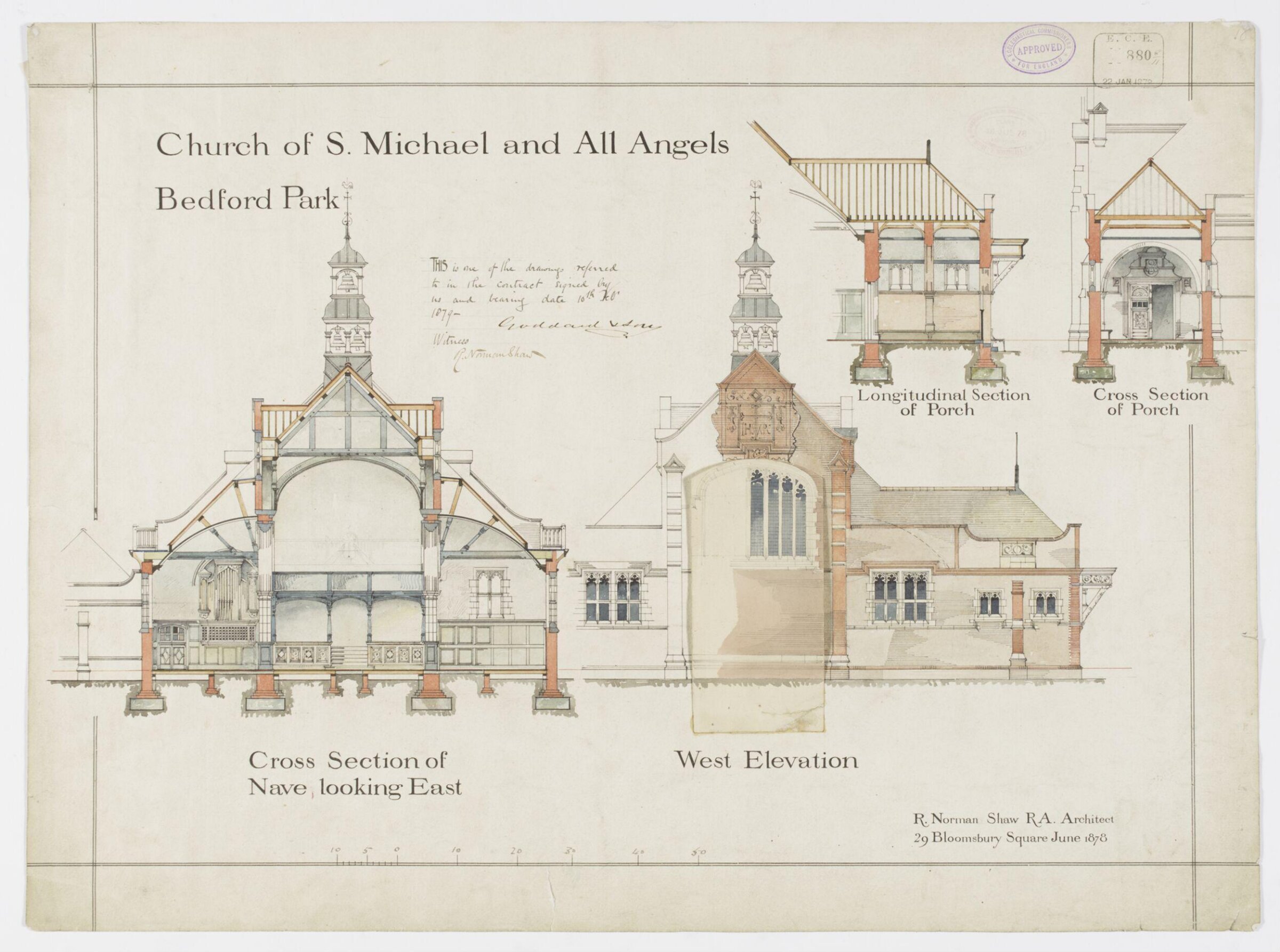Drawing, Richard Norman Shaw