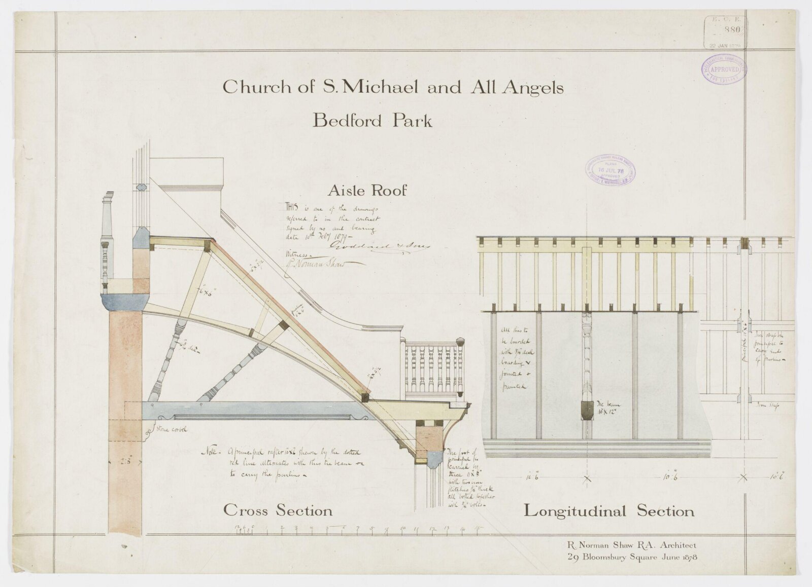Drawing, Richard Norman Shaw