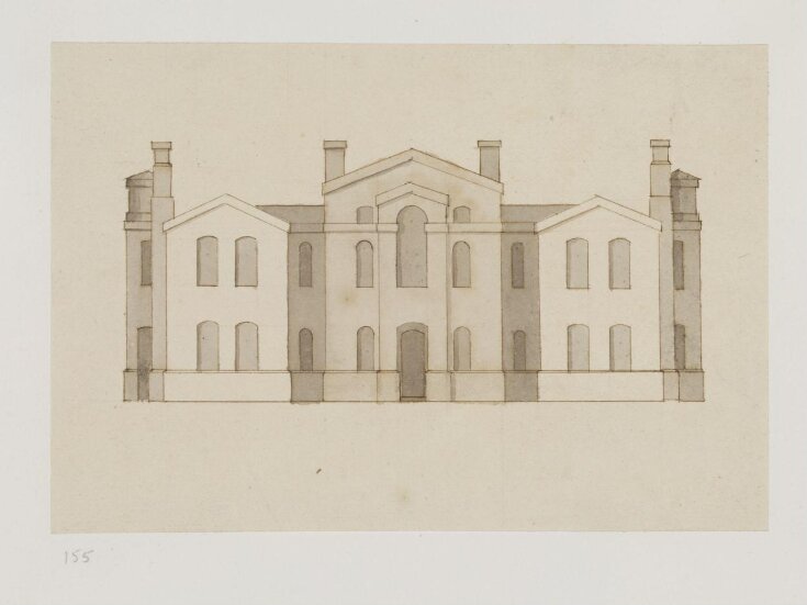 Elevation intended for Sir John Vanbrugh's house at Claremont, Surrey top image