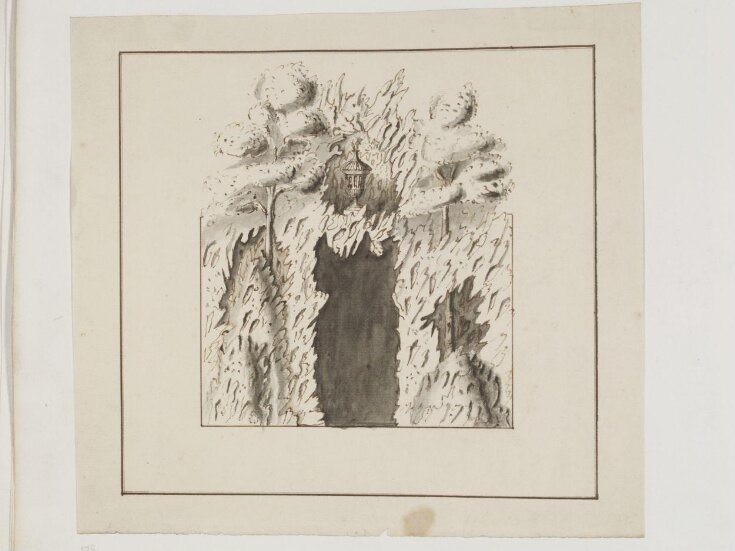 Drawing of a grotto for an unidentified project top image