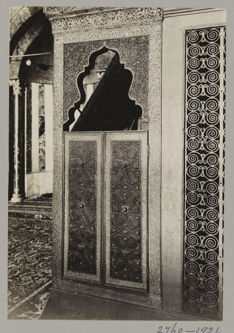 K.A.C. Creswell, Portal and door of the minbar of Salah al-Din in al-Aqsa Mosque, Jerusalem
