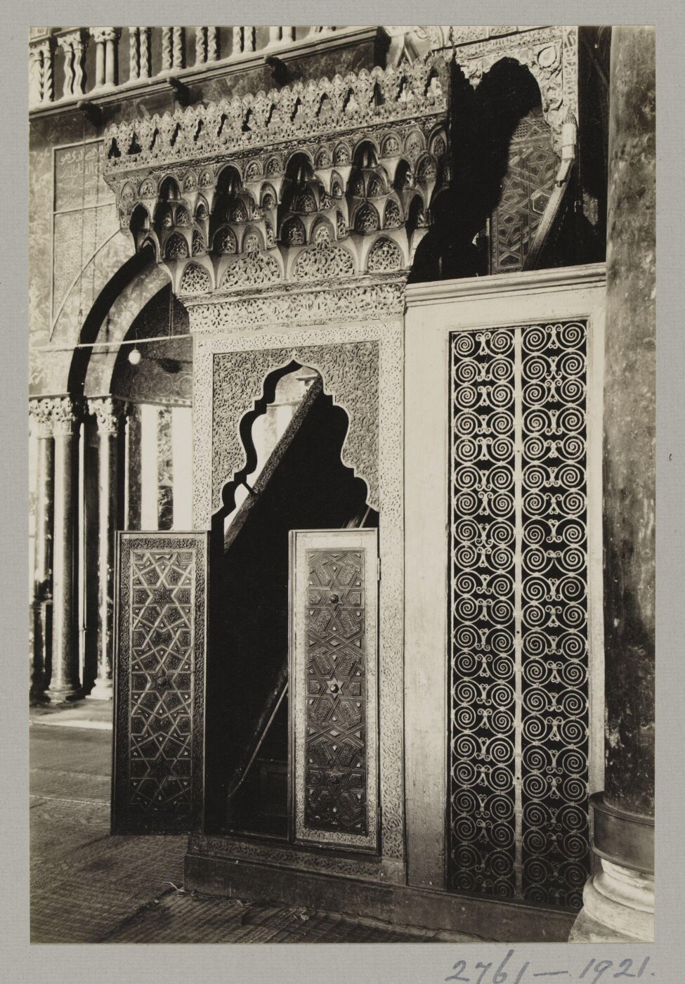 K.A.C. Creswell, Portal and door of the minbar of Salah el-Din in al-Aqsa Mosque, Jerusalem